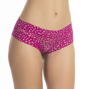 Pantaleta De Encaje Con Detalles Plateados - Imagen 2