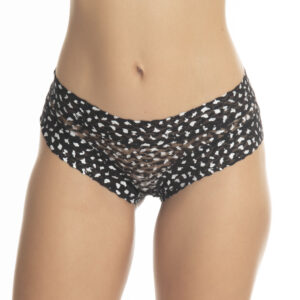 Pantaleta De Encaje Con Detalles Plateados - Imagen 5