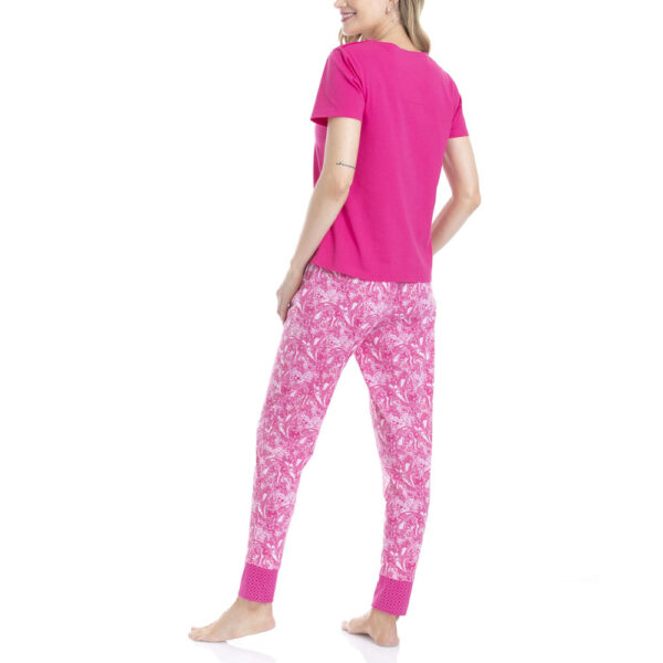 Pijama De Algodón Con Bordados Y Lazo Ajustable - Imagen 5
