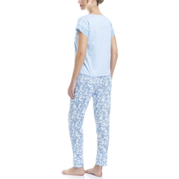 Pijama Estampado De Algodón Y Viscosa Para Mujer - Imagen 2
