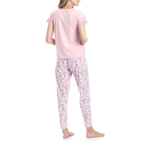 Pijama Estampado De Algodón Y Viscosa Para Mujer - Imagen 5