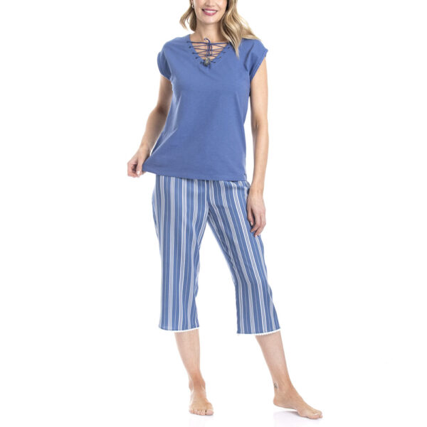 Pijama De Verano En Cotton Y Viscosa - Imagen 3
