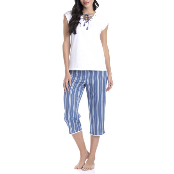 Pijama De Verano En Cotton Y Viscosa - Imagen 6