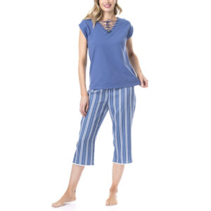 Pijama De Verano En Cotton Y Viscosa