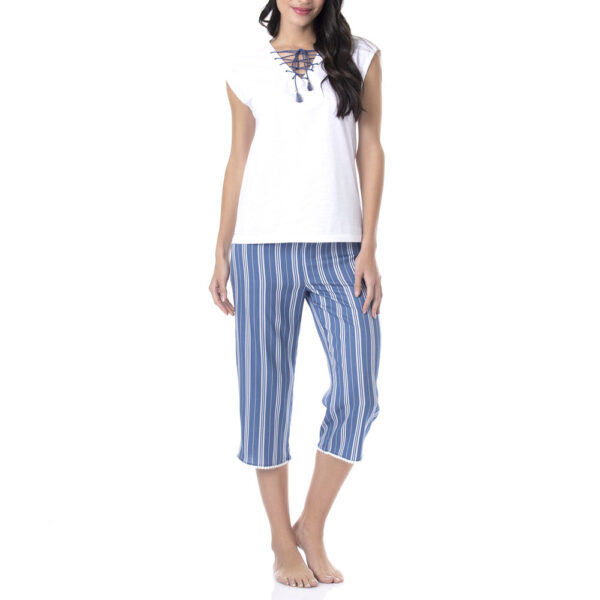 Pijama De Verano En Cotton Y Viscosa - Imagen 4