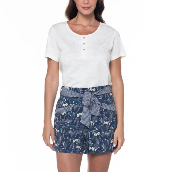 Pijama Con Polera Y Short Estampado - Imagen 2