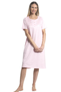 Camisa algodón liso con alforzas y pasacinta