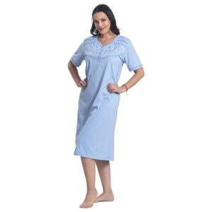 Camisa Algodón Liso Con Bordado - Imagen 2