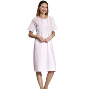 Camisa Popelina Con Broderie Manga Corta Tallas Grandes
