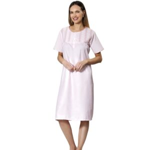 Camisa Popelina Con Broderie Manga Corta Tallas Grandes - Imagen 3