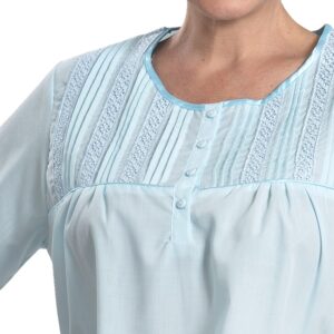 Camisa Popelina Con Broderie Manga Corta Tallas Grandes - Imagen 6