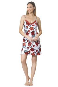 Camisola Satin Estampado Rosas Pabilo - Imagen 2