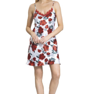 Camisola Satin Estampado Rosas Pabilo