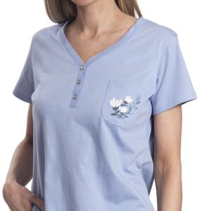 Pijama Algodón Short y Top con Botones | Sueño Ligero