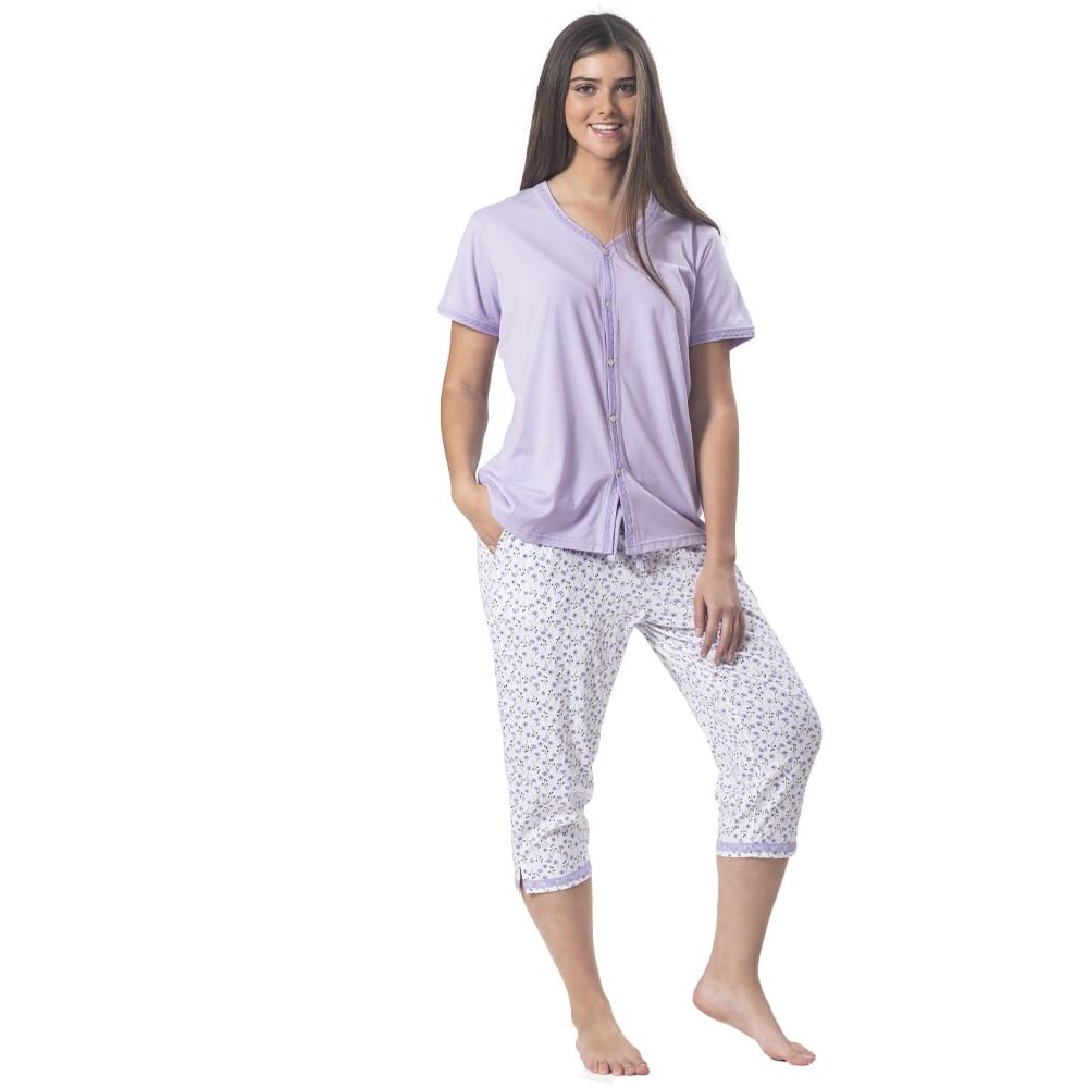 Pijama Algodón Capri Tallas Grandes | Comodidad Diaria - Imagen 3