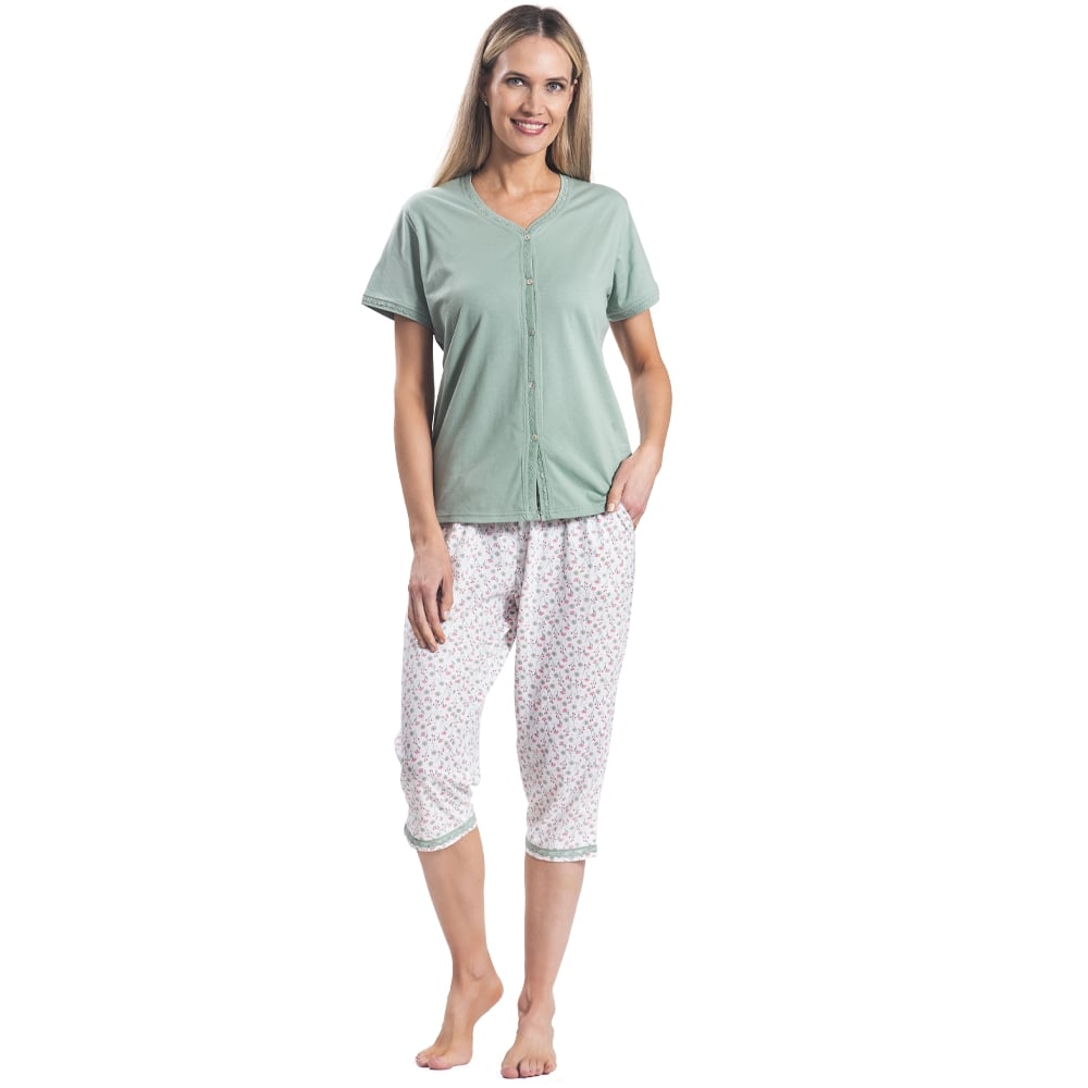 Pijama Algodón Capri Tallas Grandes | Comodidad Diaria - Imagen 5