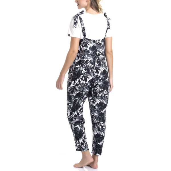 Pijama Jardinera De Viscosa Con Estampado Floreado - Imagen 5