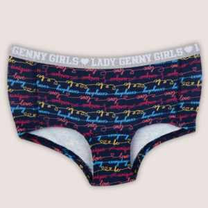 Pantaleta Infantil Algodón Con Elástico Glitter