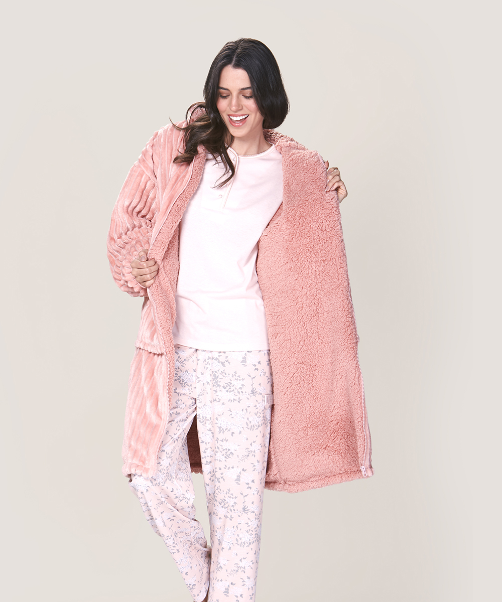 Bata Polar Con Cierre | Abrigo Envolvente Para El Frío - Imagen 3