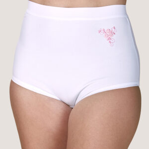 Calzón Maxi De Algodón Con Bordado Lady Genny