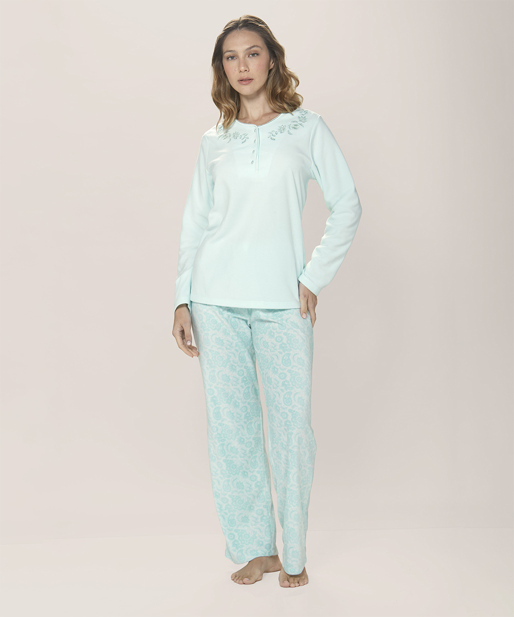 Pijama De Mujer Invierno Micropolar - Imagen 5