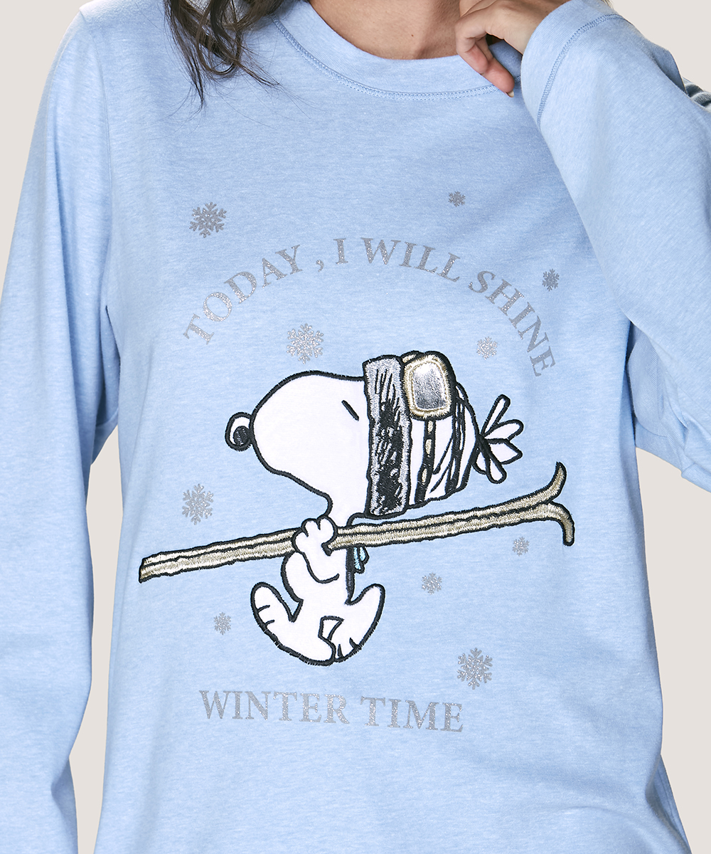 Pijama Cotton Snoopy Mujer | Comodidad Y Calidez - Imagen 4