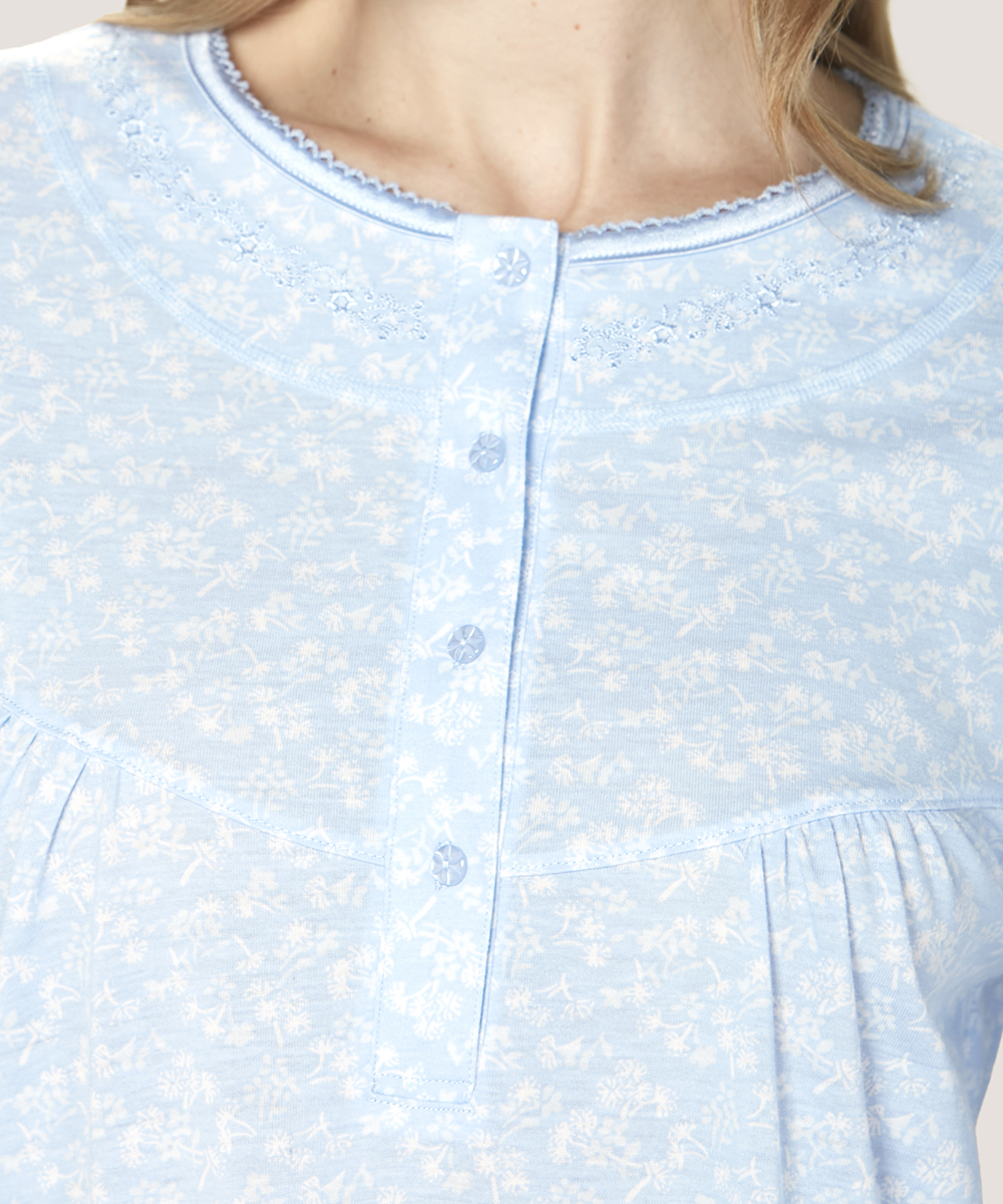 Camisa Cotton Floral Lady Genny | Comodidad Nocturna - Imagen 9