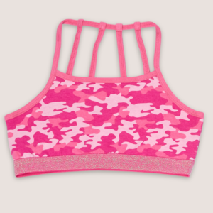 Top Infantil De Algodón Con Elástico Glitter