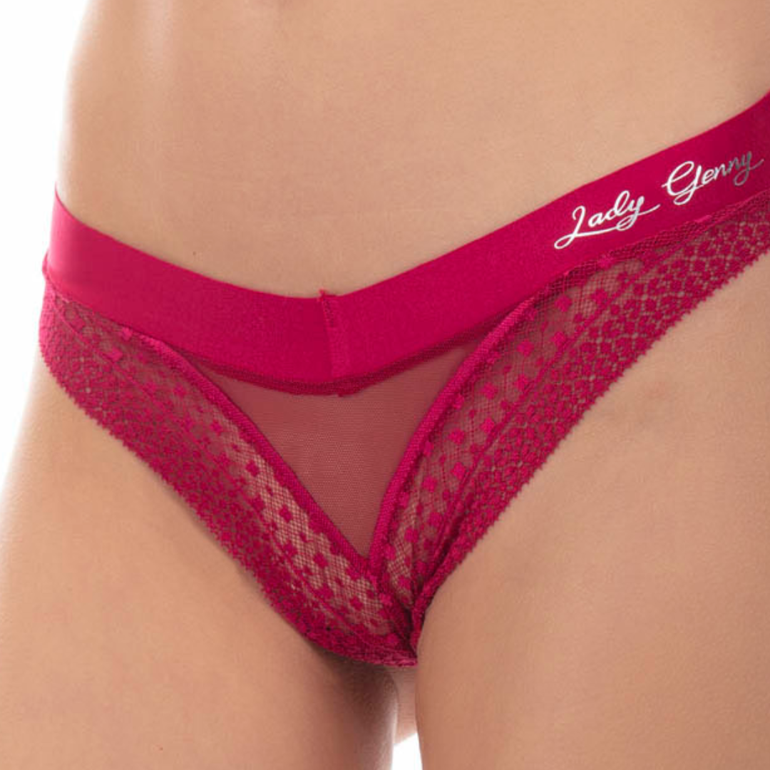 Tanga A La Cadera Microfibra Con Encaje | Suavidad - Imagen 3