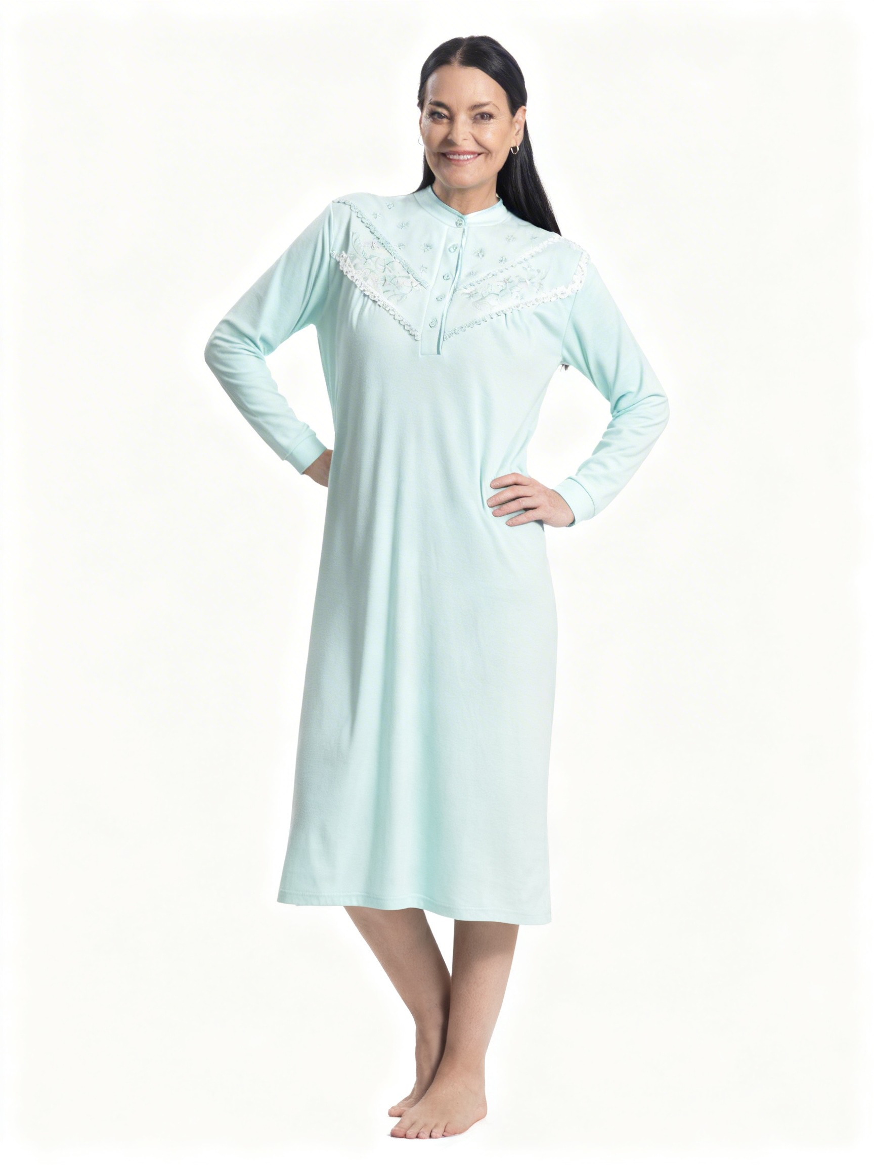 Camisa de dormir con bordado MON AMOUR | Máxima Suavidad