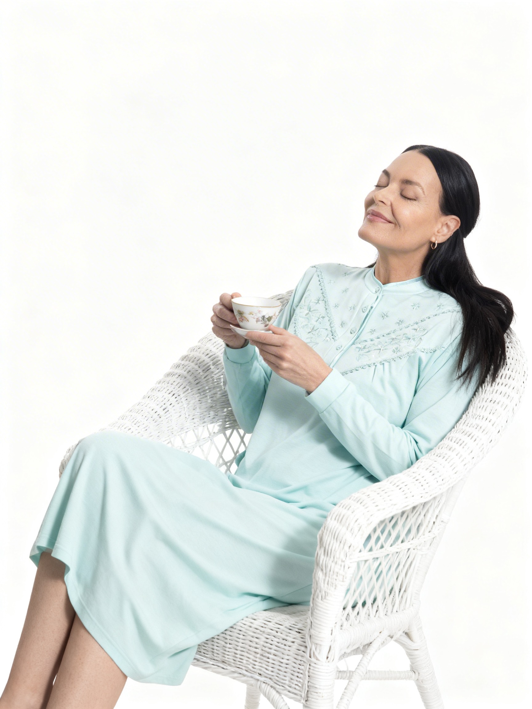 Camisa de dormir con bordado MON AMOUR | Máxima Suavidad