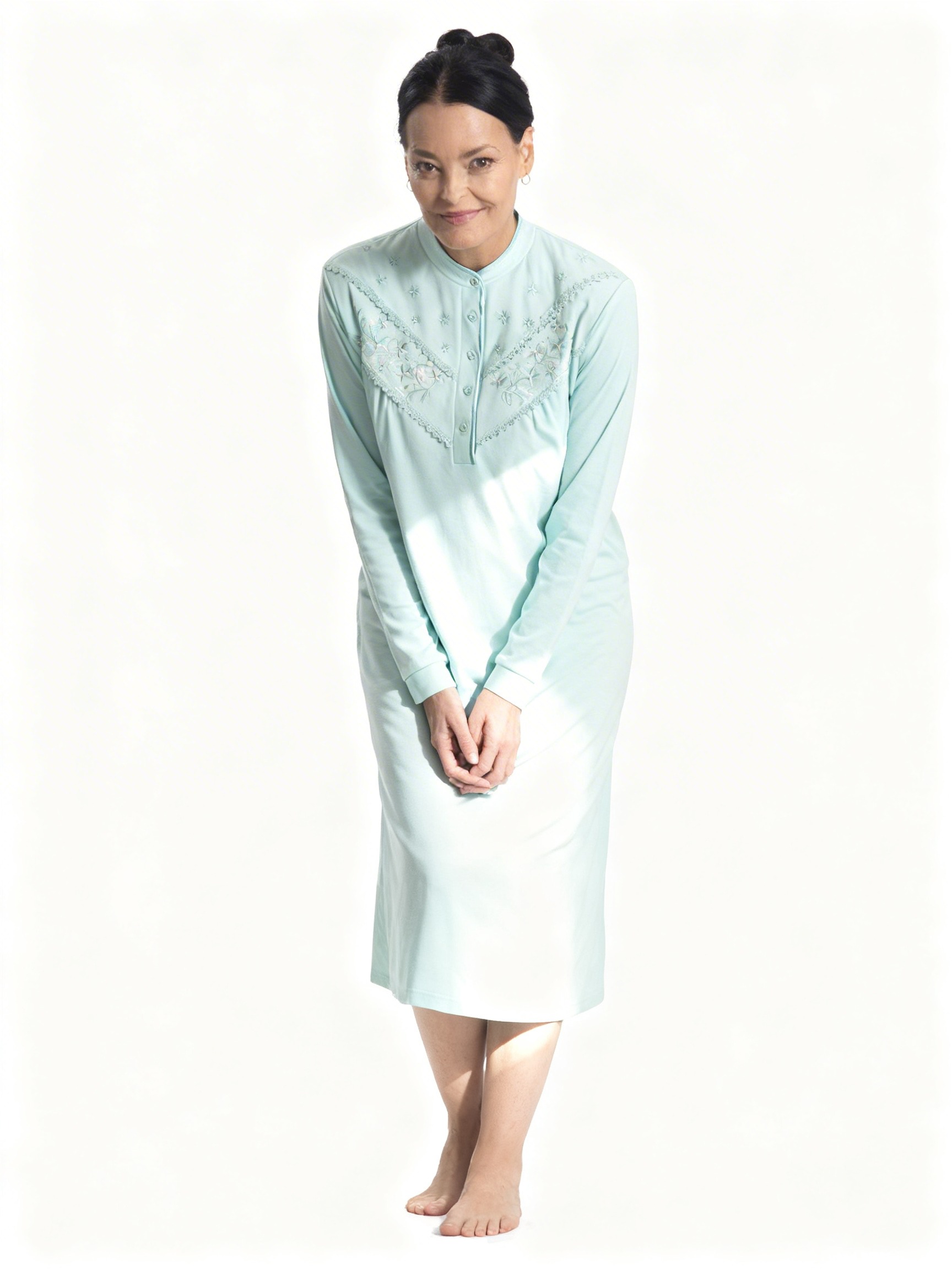 Camisa de dormir con bordado MON AMOUR | Máxima Suavidad - Imagen 3