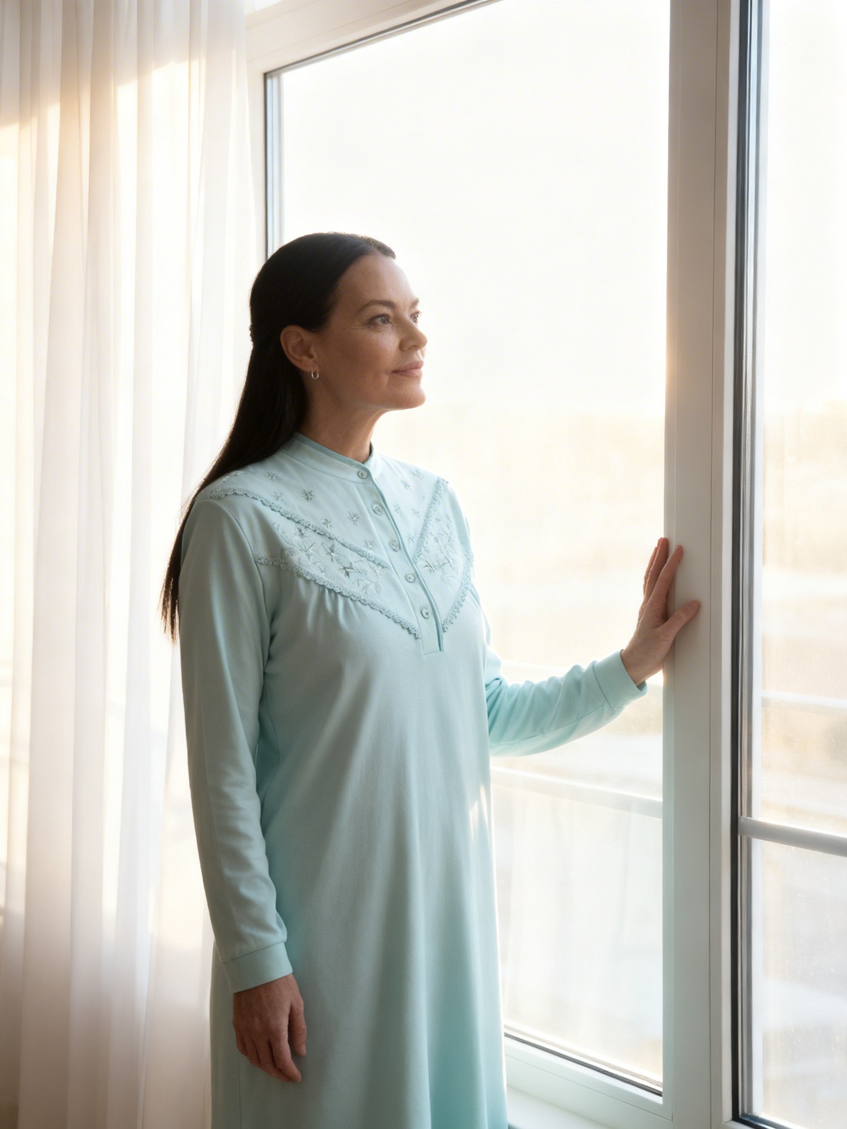Camisa de dormir con bordado MON AMOUR | Máxima Suavidad - Imagen 4