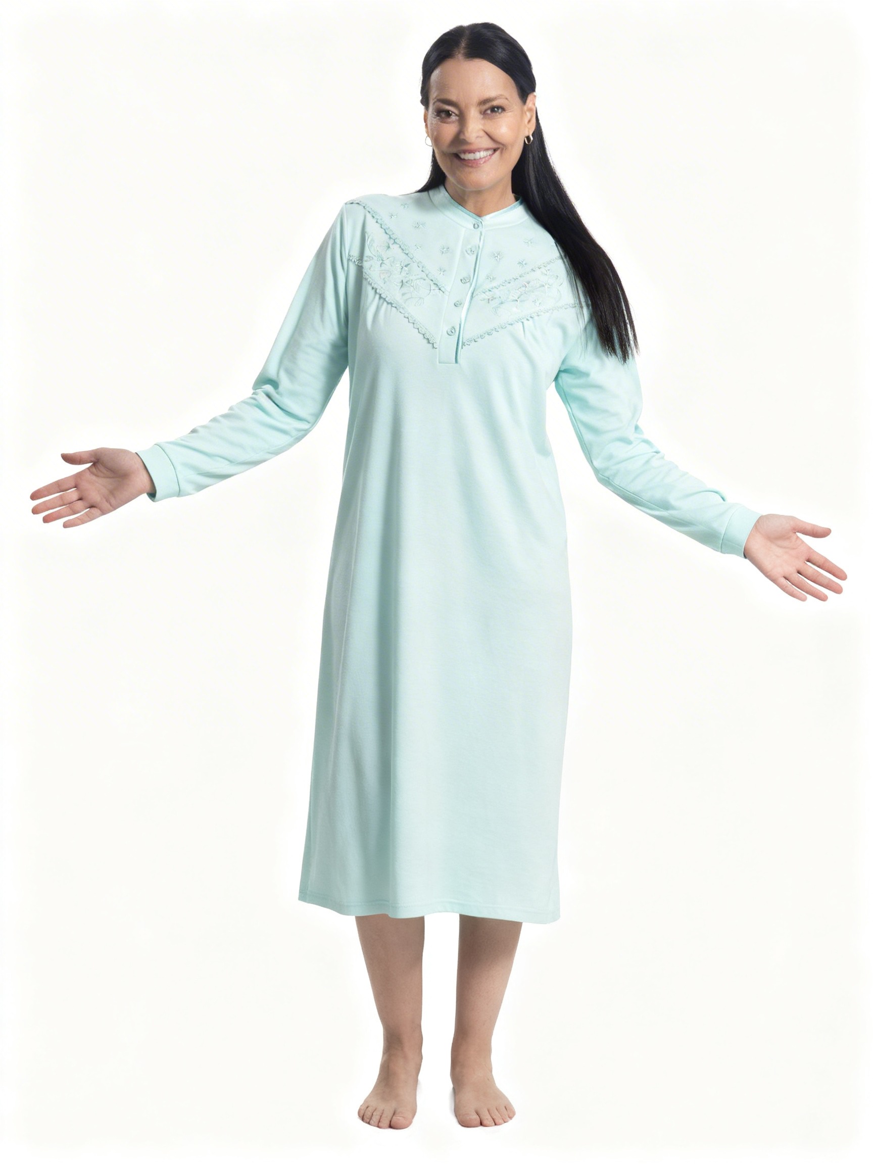 Camisa de dormir con bordado MON AMOUR | Máxima Suavidad - Imagen 6