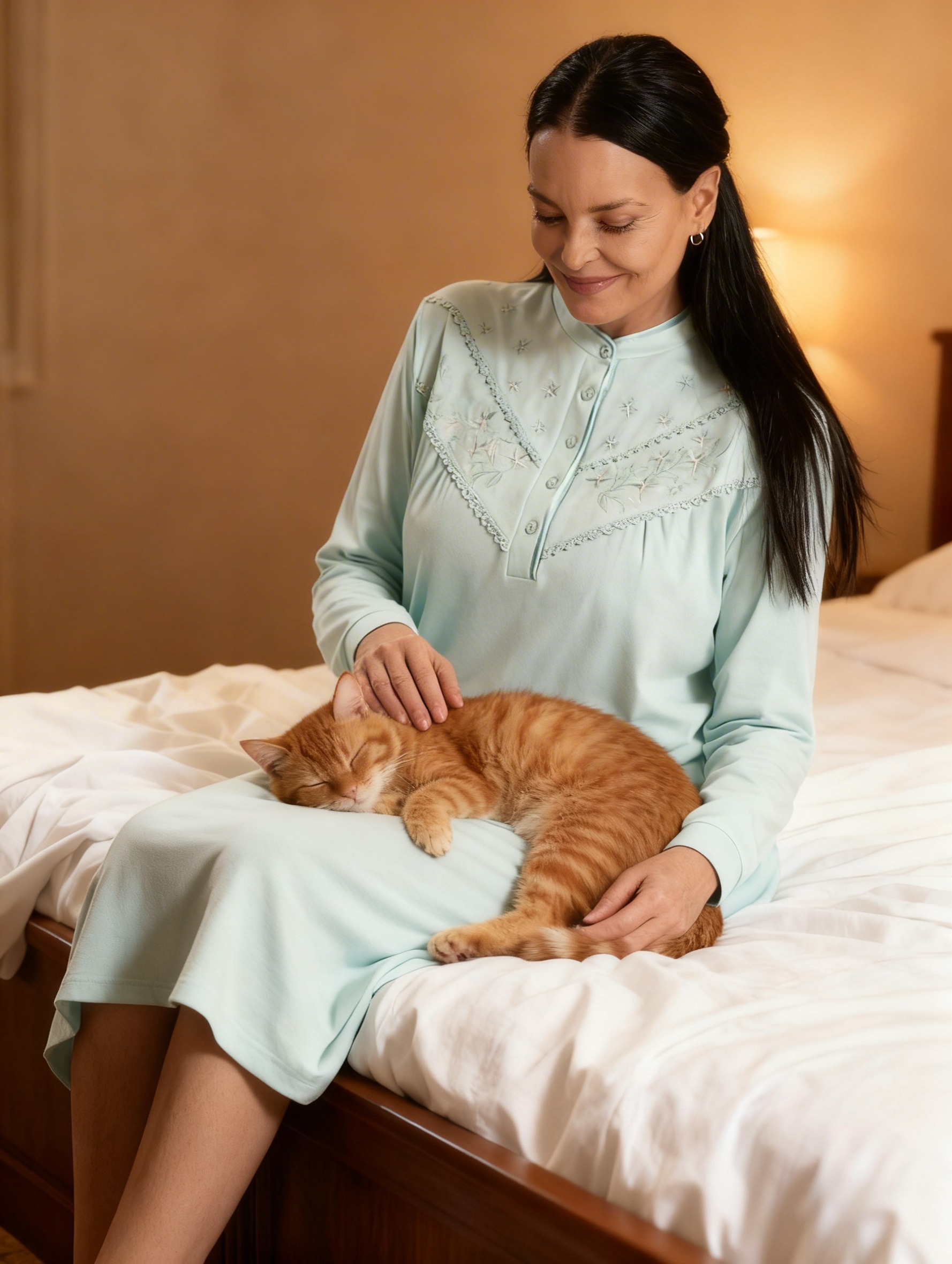 Camisa de dormir con bordado MON AMOUR | Máxima Suavidad - Imagen 7