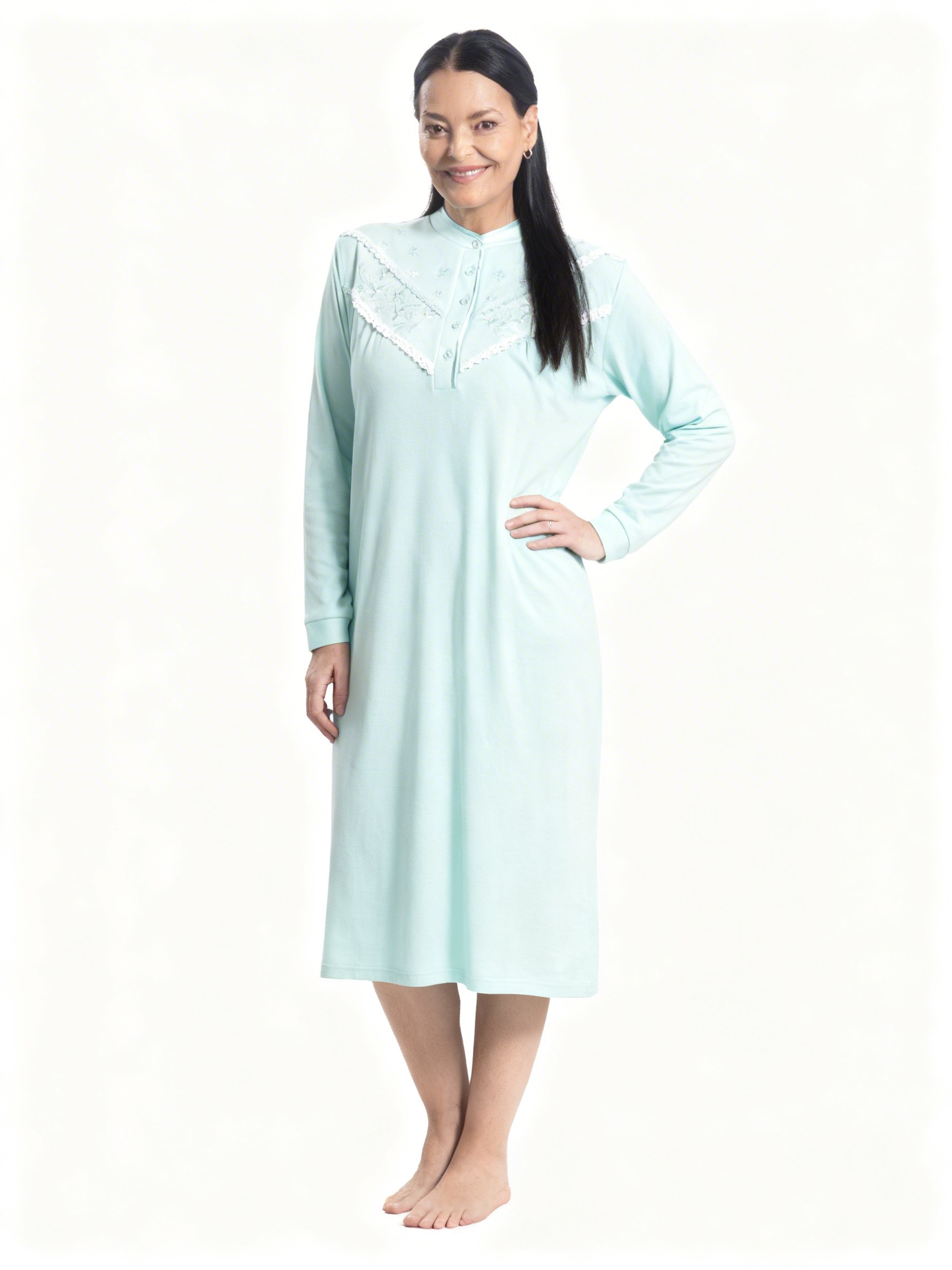 Camisa de dormir con bordado MON AMOUR | Máxima Suavidad - Imagen 8