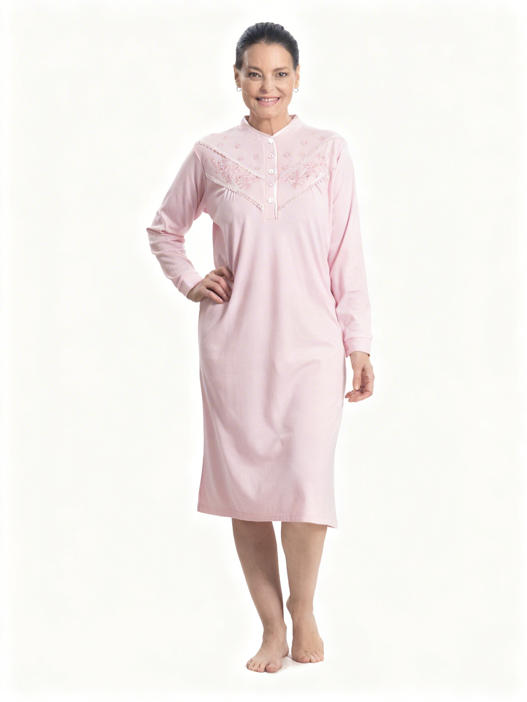 Camisa de dormir con bordado MON AMOUR | Máxima Suavidad - Imagen 10