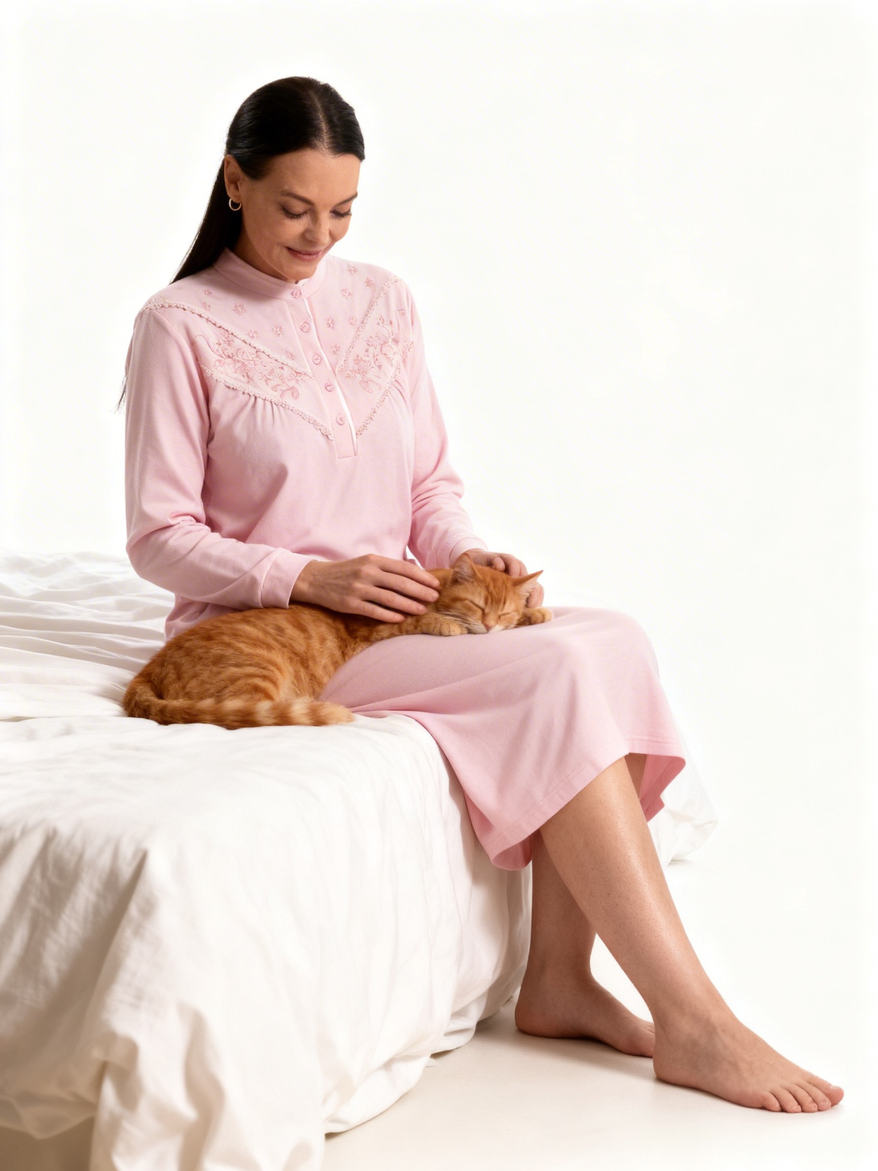 Camisa de dormir con bordado MON AMOUR | Máxima Suavidad - Imagen 18