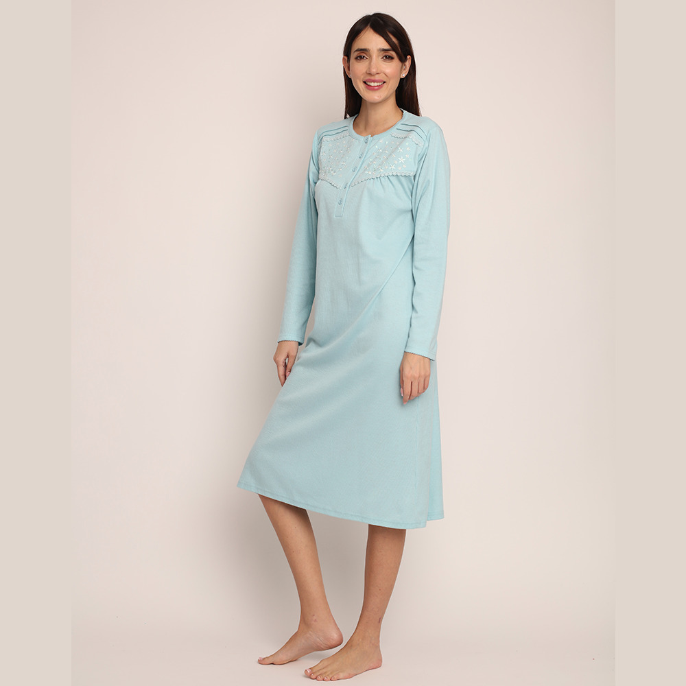 Camisa algodón acanalado con bordado | Confort y Suavidad - Imagen 9