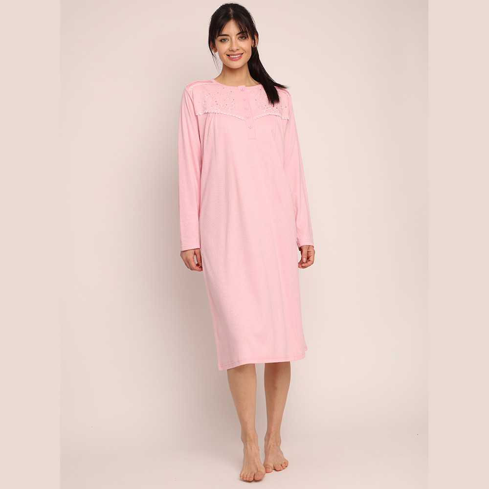 Camisa algodón acanalado con bordado | Confort y Suavidad - Imagen 10