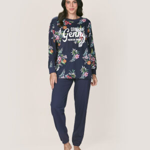 Conjunto Pijama Algodón Floreado Lady Genny