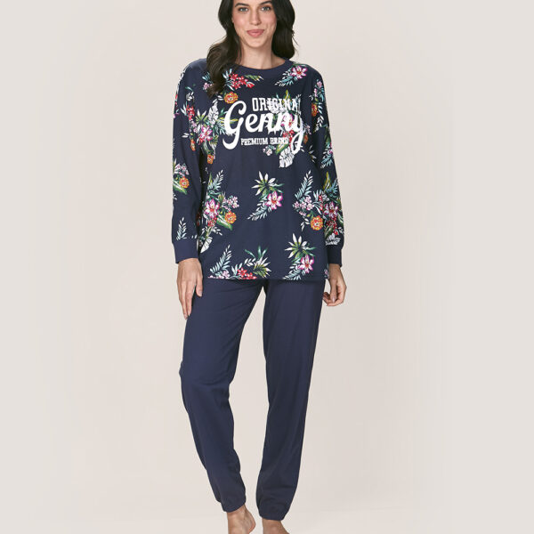 Conjunto Pijama Algodón Floreado Lady Genny