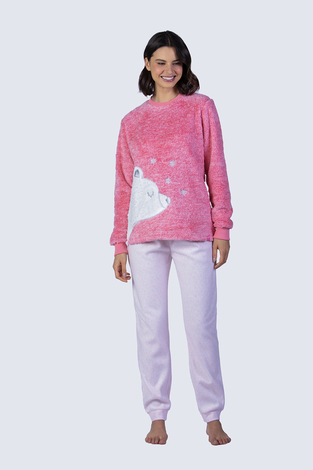 Pijama Polar Peluche Mujer - Imagen 10