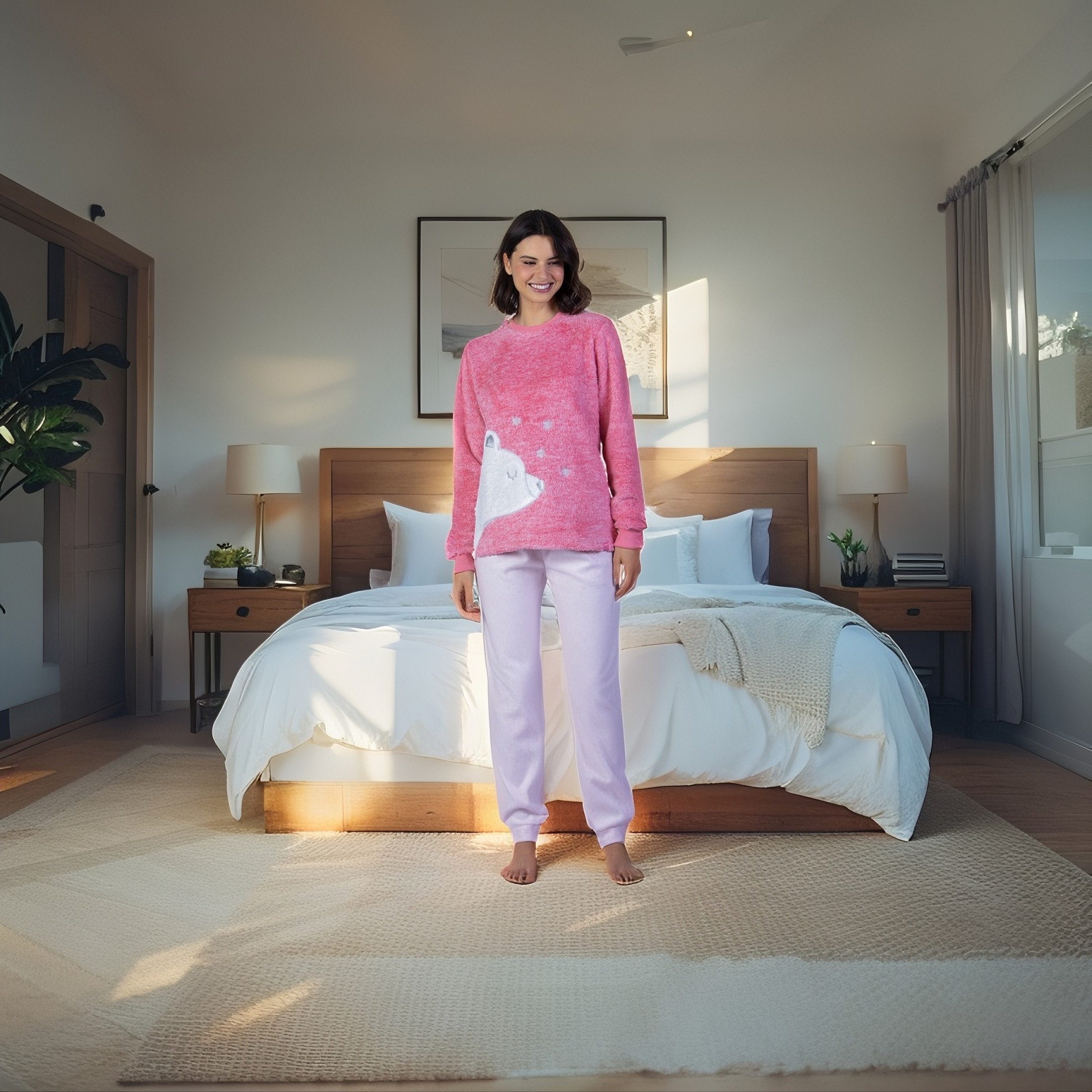 Pijama Polar Peluche Mujer - Imagen 12