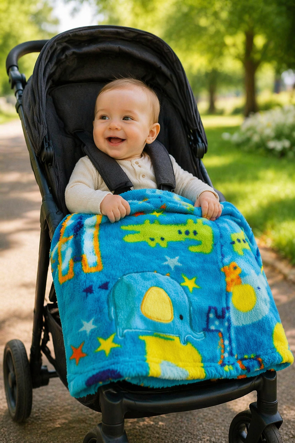 Manta Extra Suave Niño PUMUCKI Azul | Máximo Confort Bebés