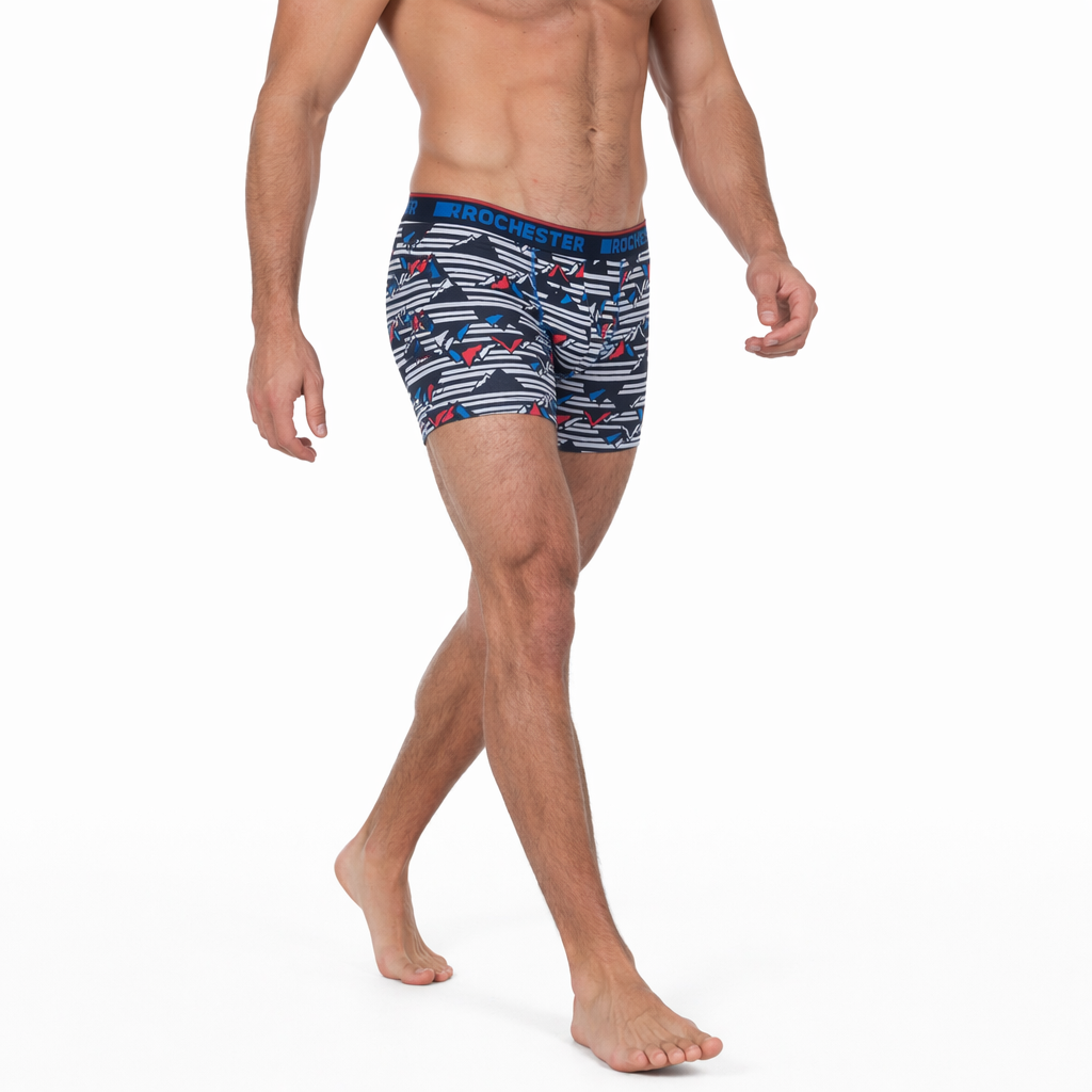 Boxer Ajustado de Algodón con Estampado