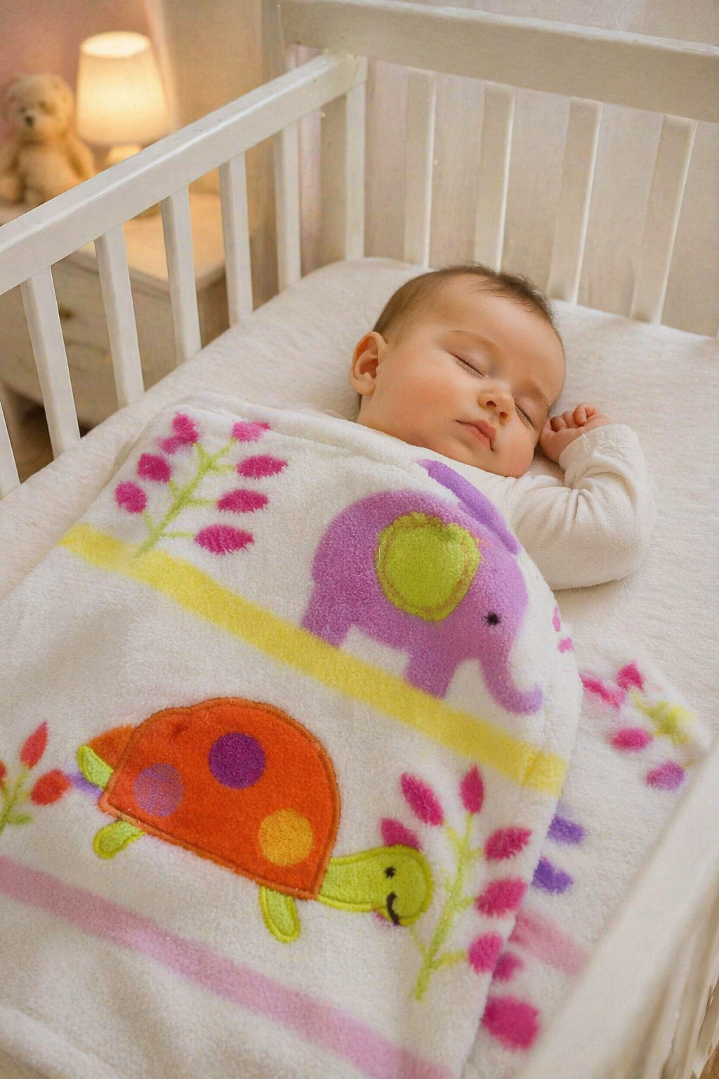 Manta Extra Suave Niño PUMUCKI BLANCO | Máximo Confort Bebés