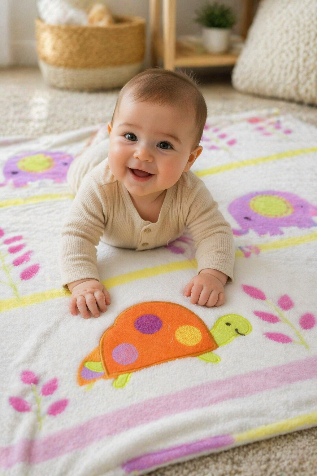Manta Extra Suave Niño PUMUCKI BLANCO | Máximo Confort Bebés