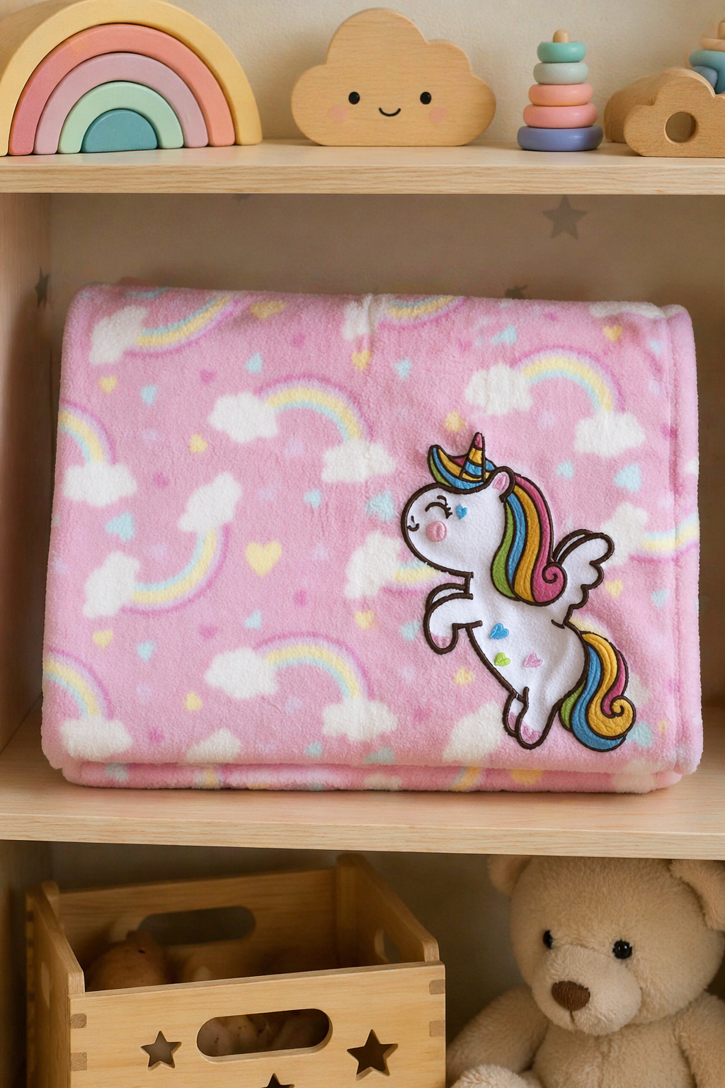 Manta extra suave bebe unicornio | Maximo confort y calor