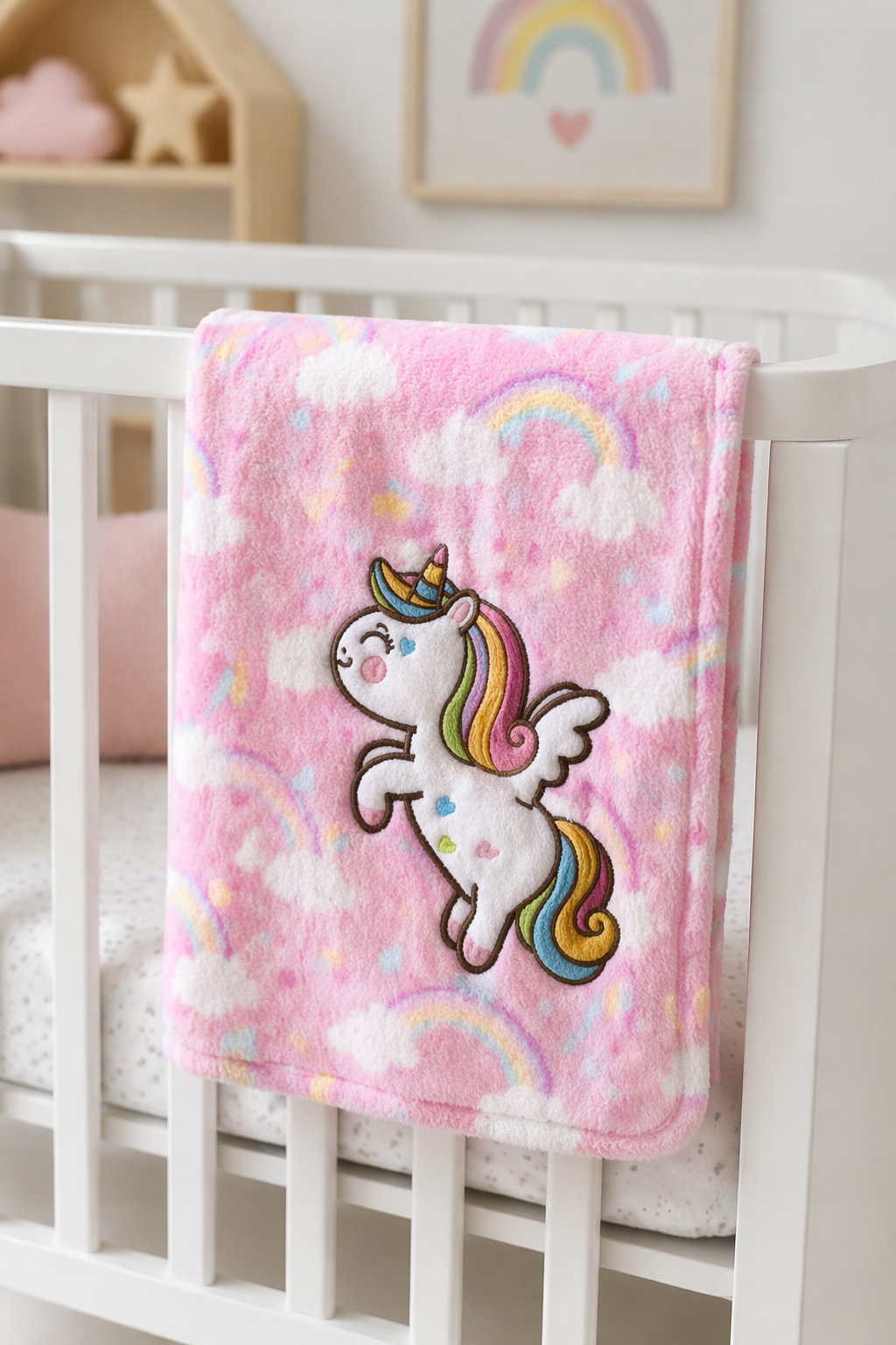 Manta extra suave bebe unicornio | Maximo confort y calor